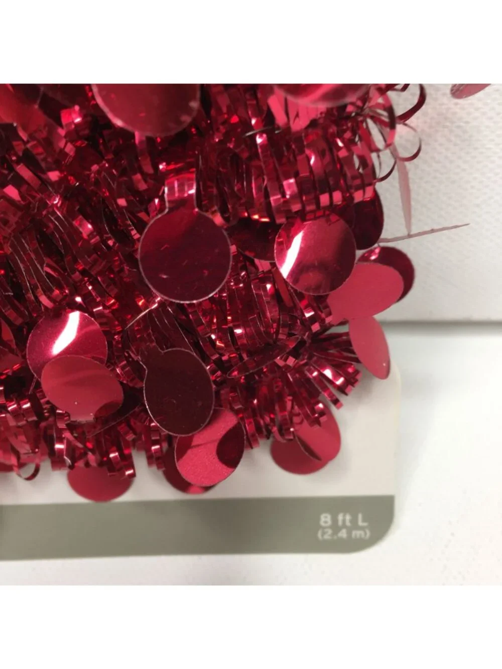 Red 8' Ft Mini Garland Decor Christmas Tree Holiday Tinsel Target Ornament Dots